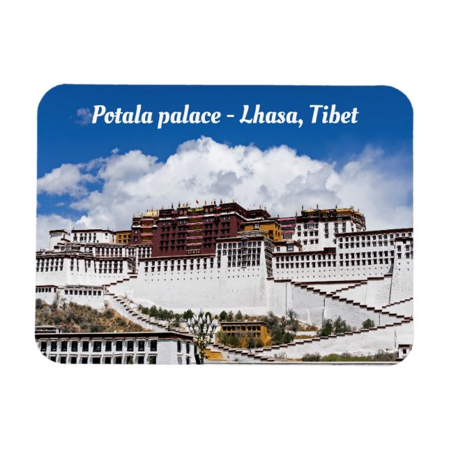 Magnet Flexible Potala palace in Lhasa - Tibet (Horizontal)