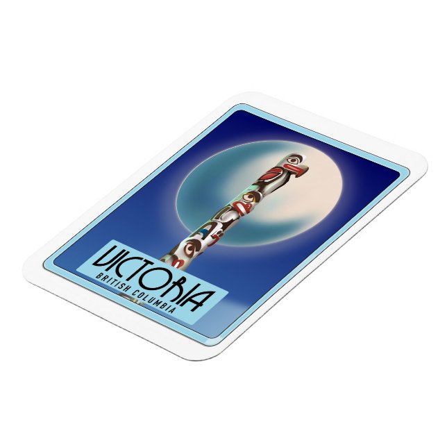 Magnet Flexible Poteau totem Victoria Colombie-Britannique. (Côté Gauche)