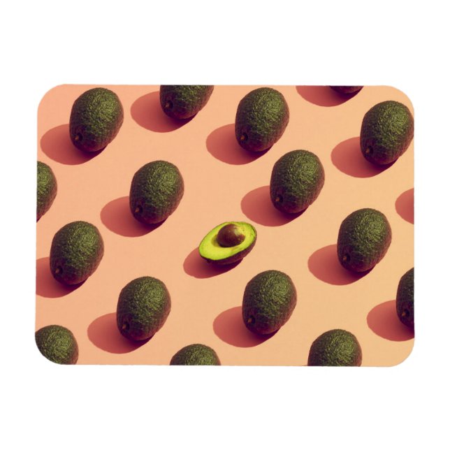 Magnet Flexible Potrait de fruits Avocado (Horizontal)