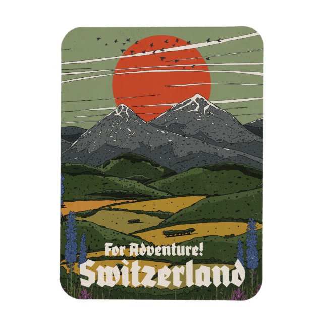 Magnet Flexible Pour l'Aventure Suisse (Vertical)