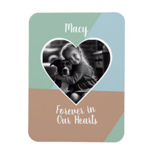 Magnet Flexible Pour toujours dans nos coeurs garde photo personna