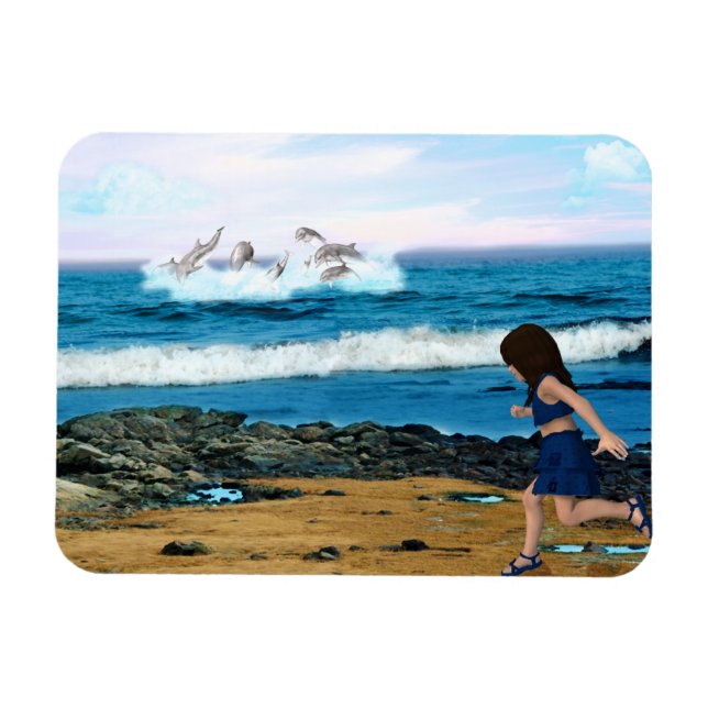 Magnet Flexible Pour voir les dauphins (Horizontal)