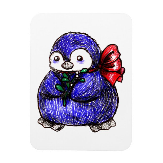 Magnet Flexible Poussin de pingouin (Vertical)
