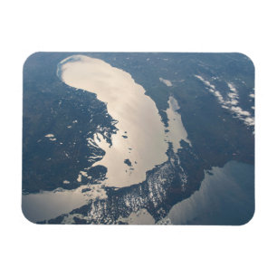 Magnet Flexible Poutres Sunglint Au Bord Du Lac Michigan