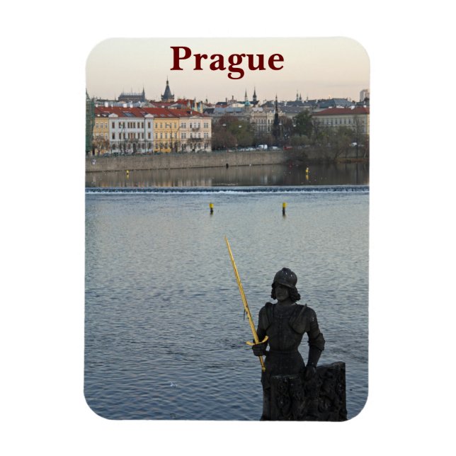 Magnet Flexible Prague statue (Vertical)