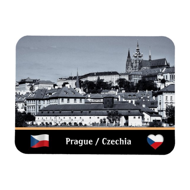 Magnet Flexible Prague, Vieille Ville & Château de Prague /Czechia (Horizontal)