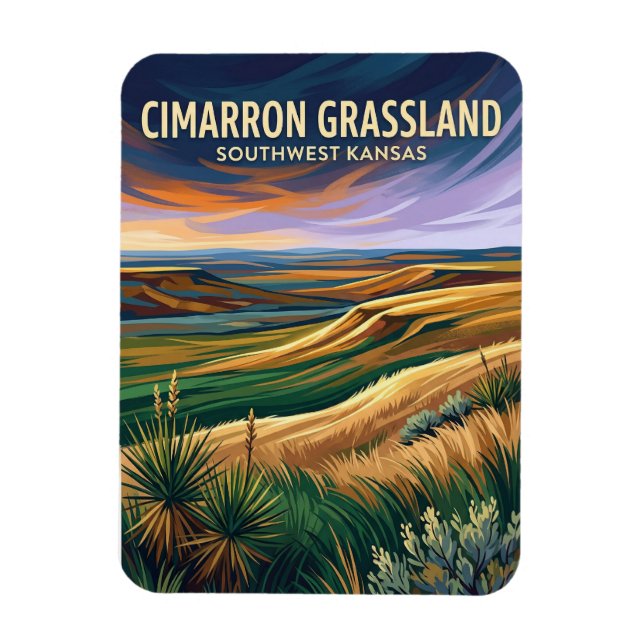 Magnet Flexible Prairie nationale de Cimarron États-Unis (Vertical)