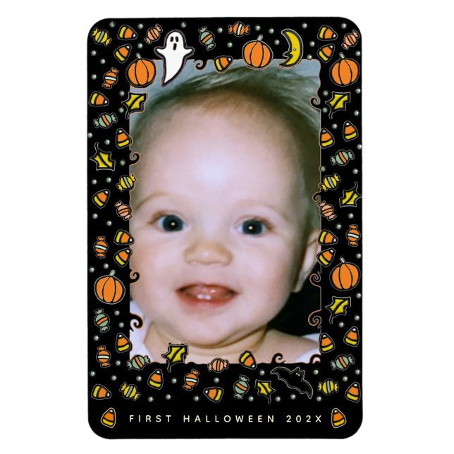 Magnet Flexible Premier cadre photo magnétique pour Halloween (Vertical)