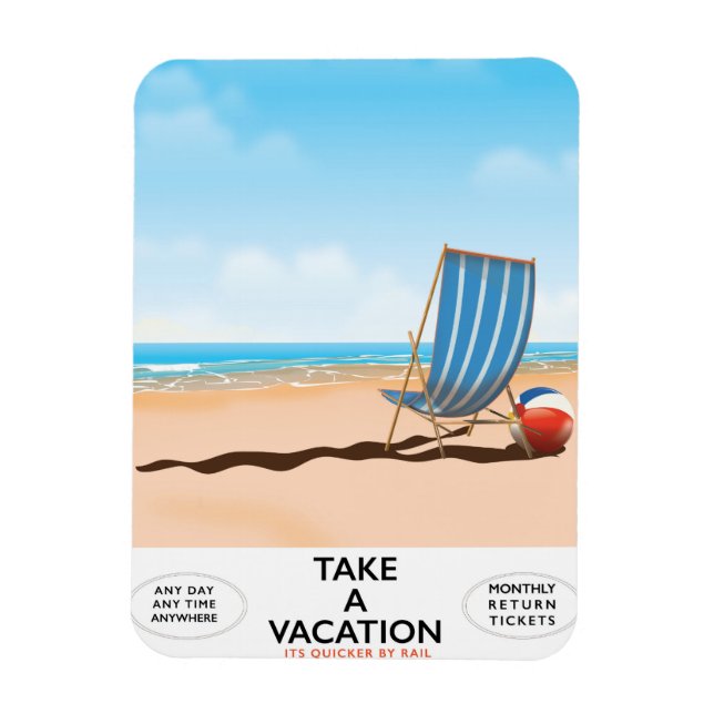 Magnet Flexible Prenez des Vacances (Vertical)