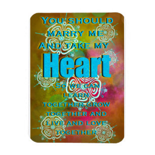 Magnet Flexible Prenez mon coeur