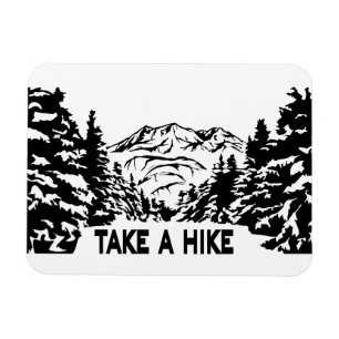 Magnet Flexible Prenez une citation Hippique paysage montagnard mo
