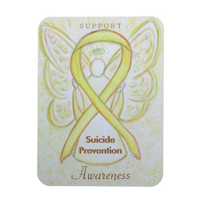 Magnet Flexible Prévention du suicide Sensibilisation au ruban Ang (Vertical)