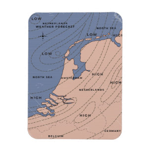 Magnet Flexible Prévisions météorologiques des Pays-Bas