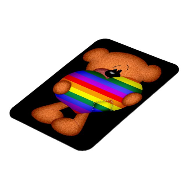 Magnet Flexible Pride Coeur Teddy Ours (Côté Gauche)