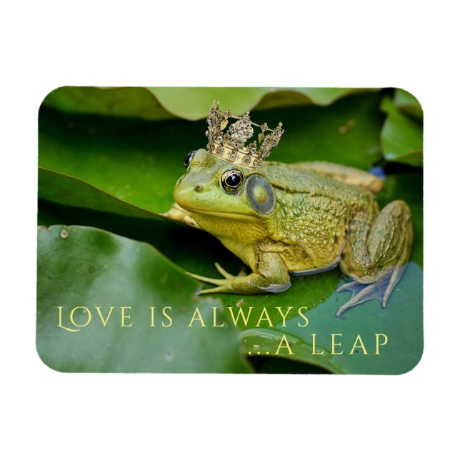 Magnet Flexible Prince de grenouille sur Lily Pad (Horizontal)