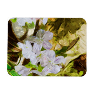 Magnet Flexible Printemps Beauté un impressionnisme Abstrait Fleur