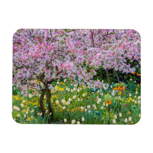 Magnet Flexible Printemps dans le jardin de Claude Monet (Horizontal)
