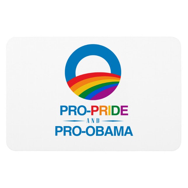 Magnet Flexible Pro-Pride et Pro-Obama (Horizontal)