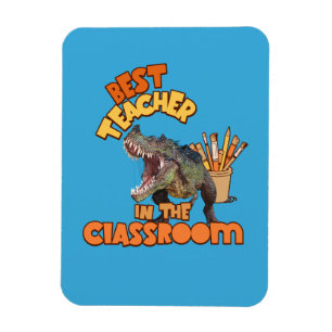 Magnet Flexible Professeur d'Art de Dinosaure Drôle Créatif pour l
