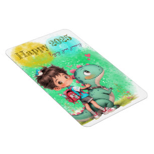 Magnet Flexible Profitez De Votre Caricature Pour Garçon Et Dinosa