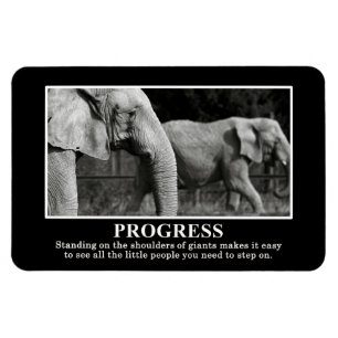 Magnet Flexible Progrès réalisés par debout sur les épaules des gé