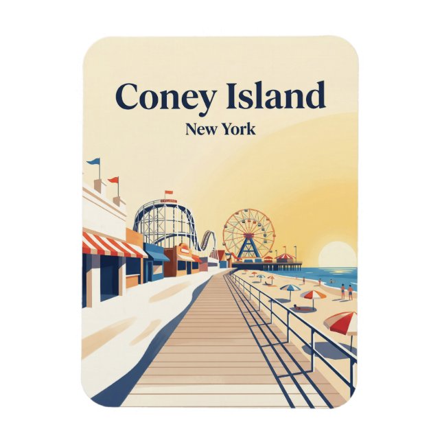 Magnet Flexible Promenade de Coney Island USA (Vertical)
