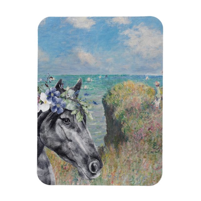 Magnet Flexible Promenade de la falaise de Monet & compilation du  (Vertical)