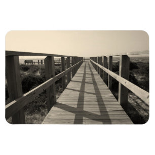 Magnet Flexible Promenade de plage dans la sépia
