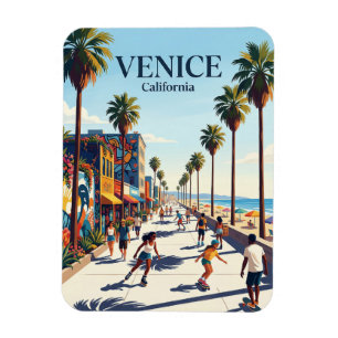 Magnet Flexible Promenade de Venice Beach Californie
