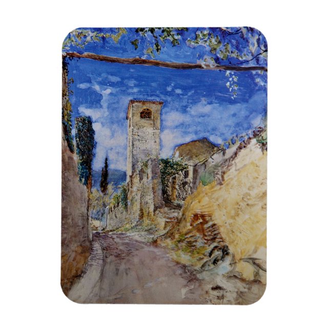 Magnet Flexible Promenade des vignes italiennes à Lucca (Vertical)