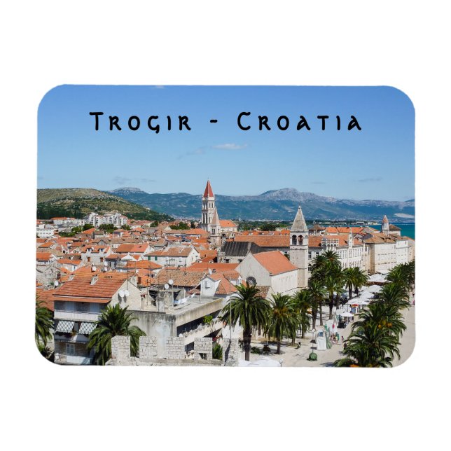 Magnet Flexible Promenade du front de mer de Trogir - Dalmatie, Cr (Horizontal)