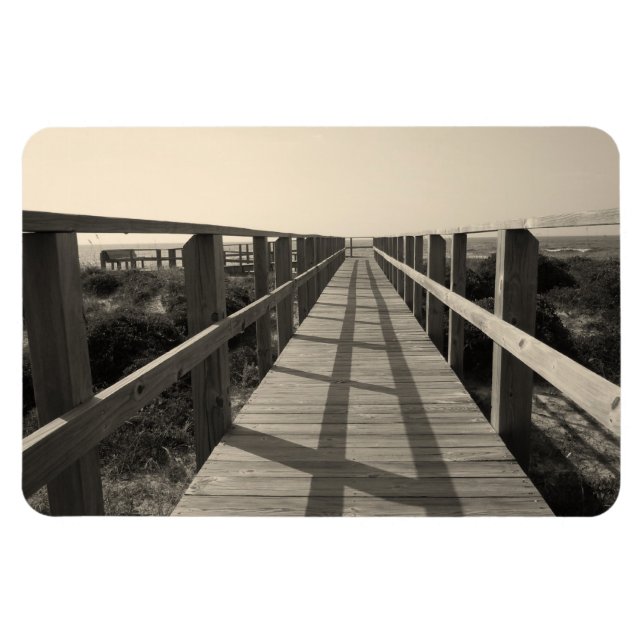 Magnet Flexible Promenade sur la plage de Sepia (Horizontal)