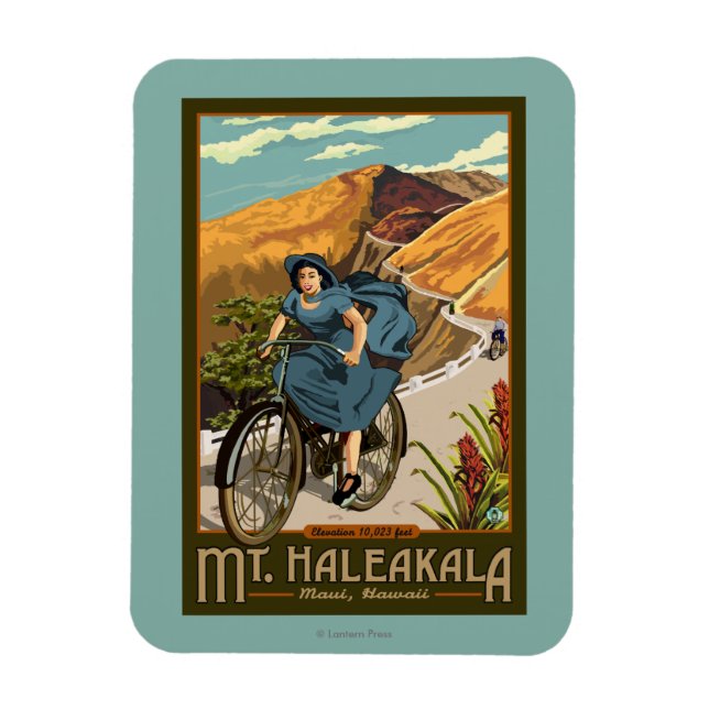 Magnet Flexible Promenades à vélo du mont Haleakala Hawaii (Vertical)