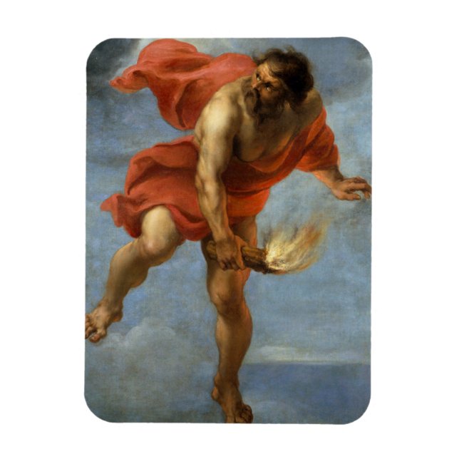 Magnet Flexible Prométhée prenant feu (Vertical)