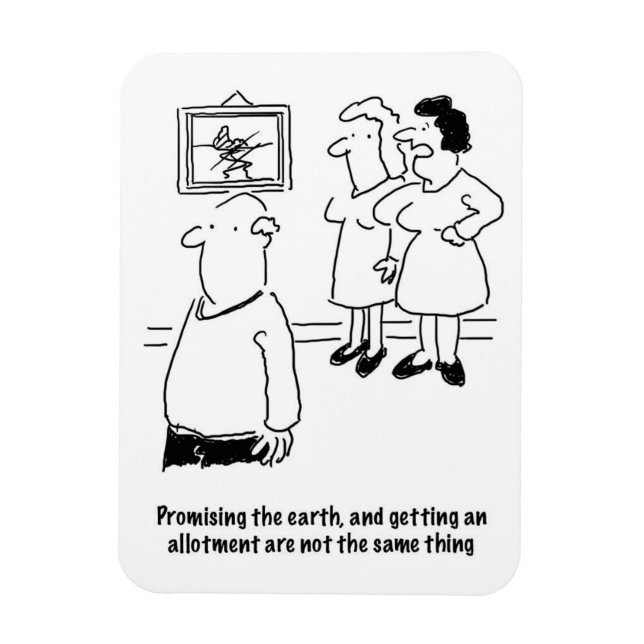 Magnet Flexible Promettre la Terre - Obtenir une allocation (Vertical)