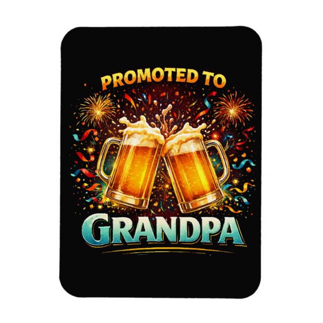 Magnet Flexible Promoted To Grandpa Future (Vertical)