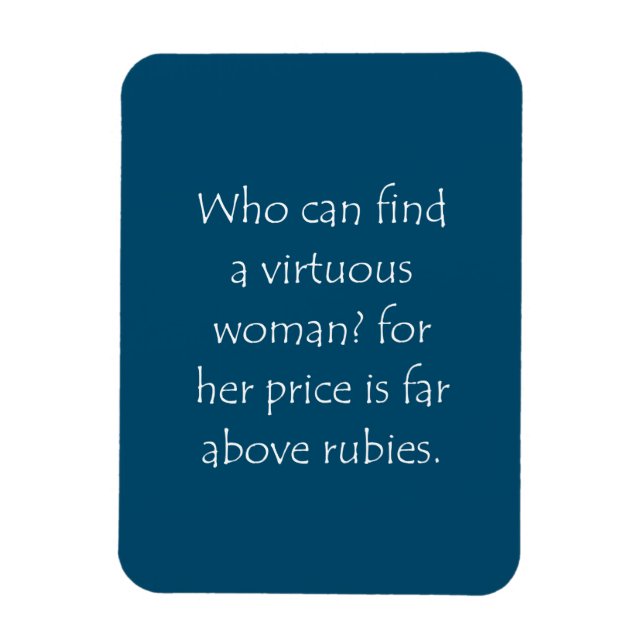 Magnet Flexible Proverbes de citations d'écriture 31 10 (Vertical)