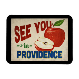 Magnet Flexible Providence Rhode Island Apple - Vintage voyage
