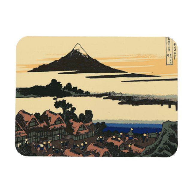 Magnet Flexible Province ancienne de Kai | Katsushika Hokusai dess (Horizontal)