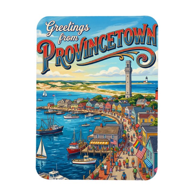 Magnet Flexible Provincetown USA (Vertical)