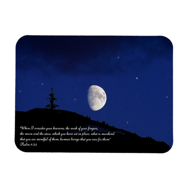 Magnet Flexible Psaumes 8:3,4 Écritures Inspiration (Horizontal)