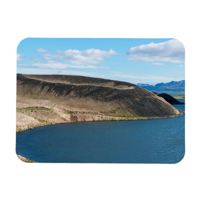 Magnet Flexible Pseudo-cratères dans le lac Myvatn - Islande (Horizontal)