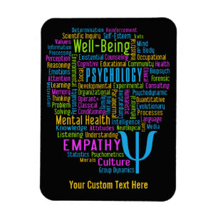 Magnet Flexible PSYCHOLOGIE Word Cloud aimant personnalisé