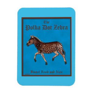 Magnet Flexible Pub anglais Polka Dot Zebra