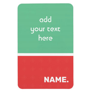 Magnet Flexible Publicité citation simple minimale corail menthe