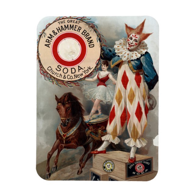 Magnet Flexible Publicité vintage Pour Arm & Hammer Soda (Vertical)