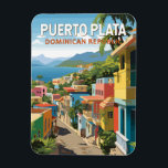 Magnet Flexible Puerto Plata République Dominicaine Voyage Art Vin<br><div class="desc">Conception rétro de portage vectoriel Puerto Plata. Puerto Plata,  officiellement connue sous le nom de San Felipe de Puerto Plata,  est une grande ville côtière de la République Dominicaine,  et capitale de la province de Puerto Plata.</div>