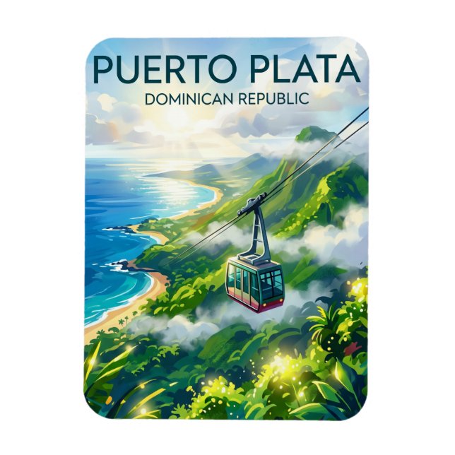Magnet Flexible Puerto Plata République dominicale (Vertical)