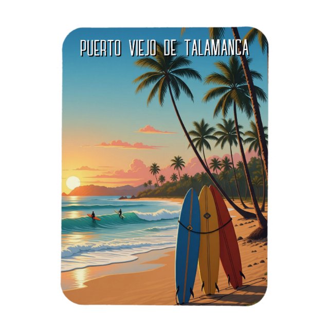 Magnet Flexible Puerto Viejo de Talamanca Costa Rica Voyage (Vertical)