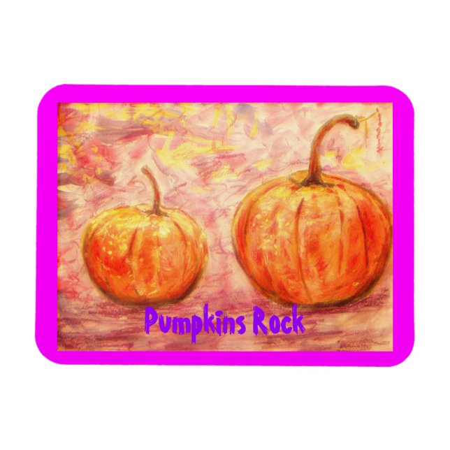 Magnet Flexible Pumpkins Rock (Horizontal)